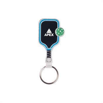 Pickleball Paddle & Ball Keychain