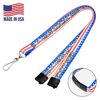USA Made Lanyard w/Safety Breakaway
